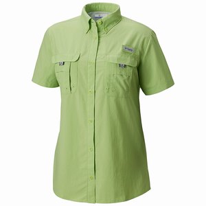 Columbia PFG Bahama™ Shortärmad Skjorta Dam LjusGröna (PTKCH5271)